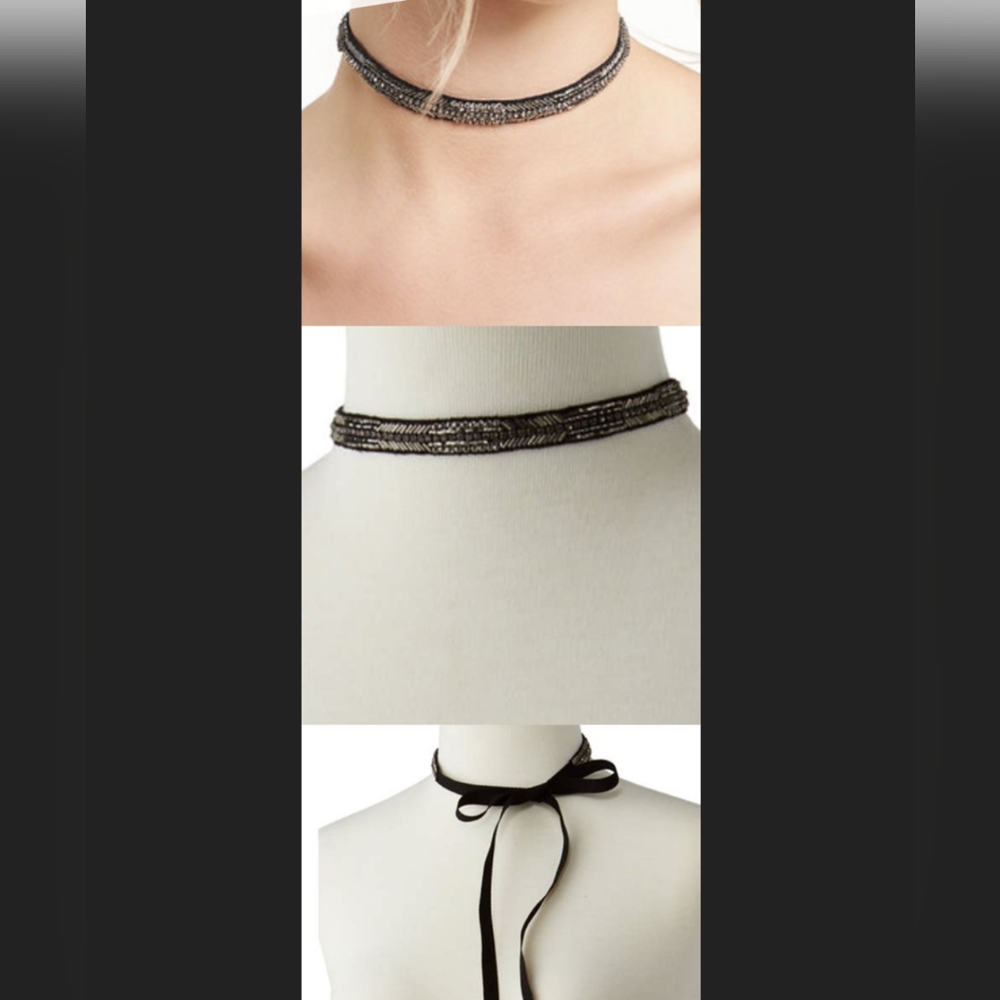 Stella & Dot Embroidered Emme Necklace